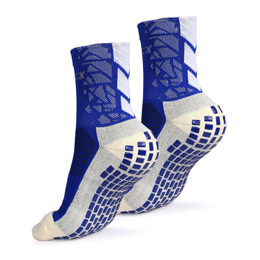 06. ATHOCX BLUE AND WHITE ANKLE LENGTH