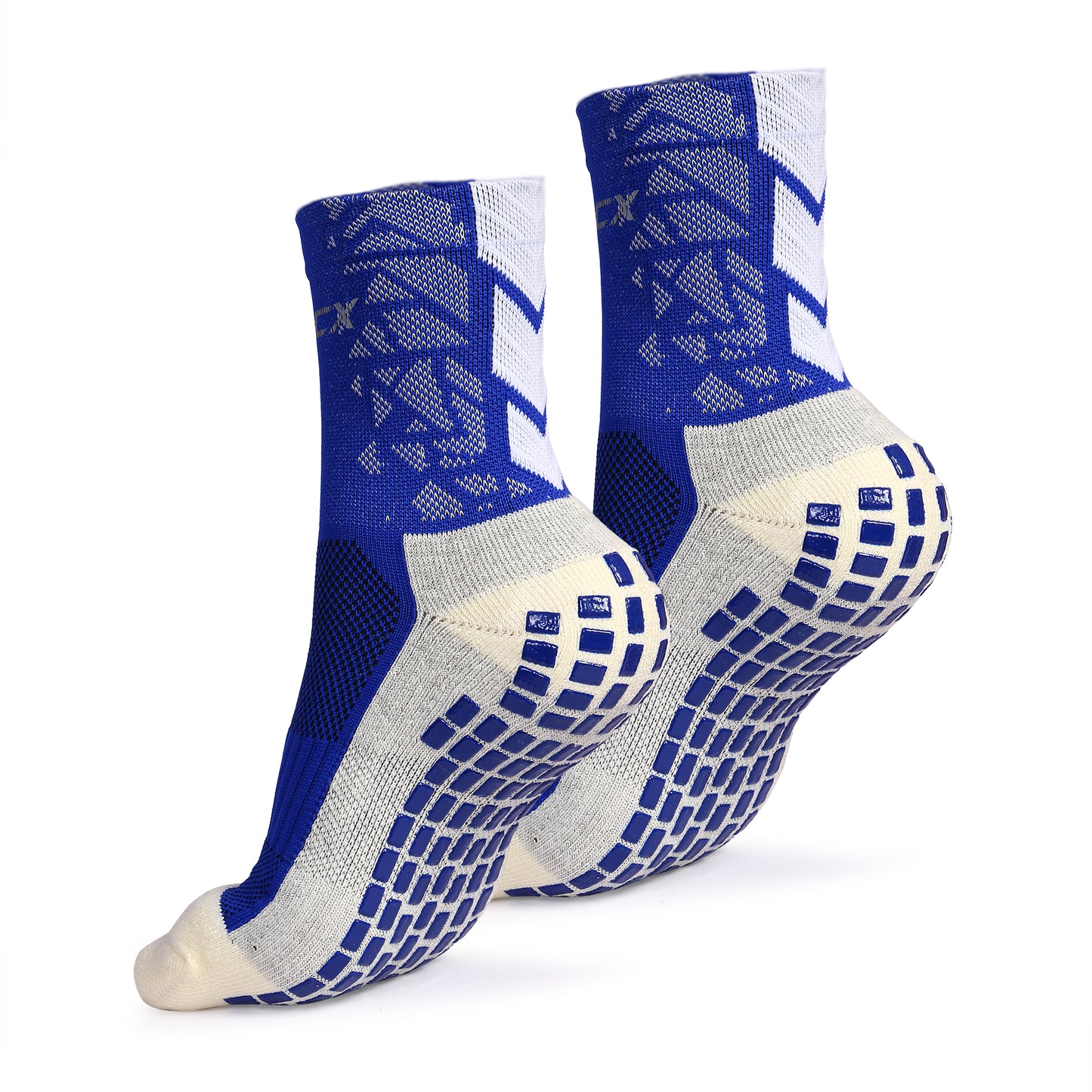 06. ATHOCX BLUE AND WHITE ANKLE LENGTH